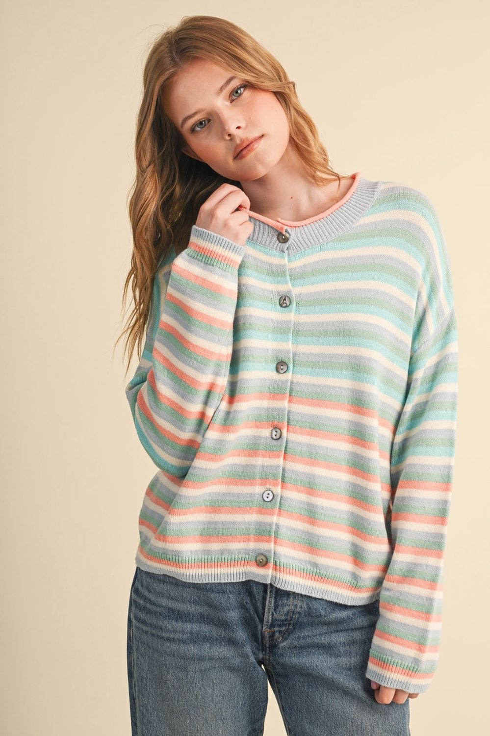 Sea Striped Cardigan
