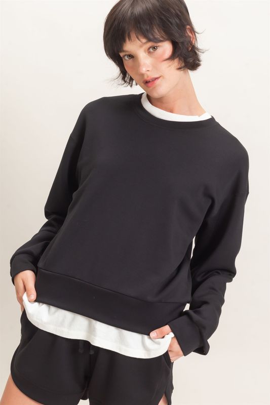 My Everday Basic Black Sweatshirt