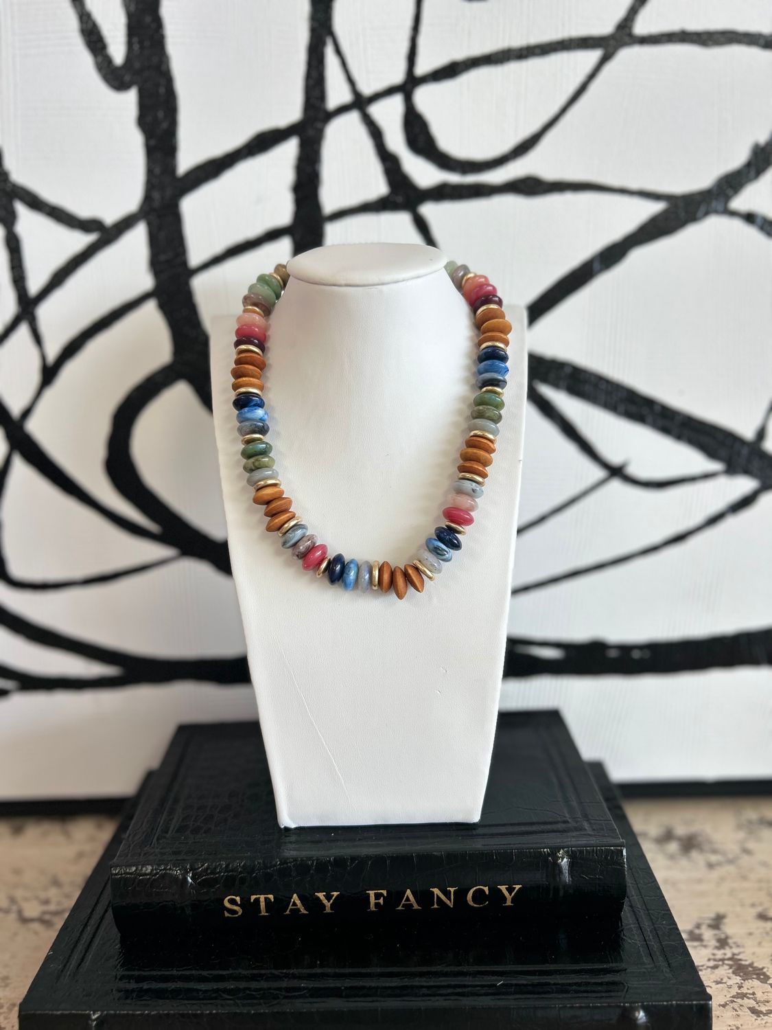 Beaded Multi Fall Necklace