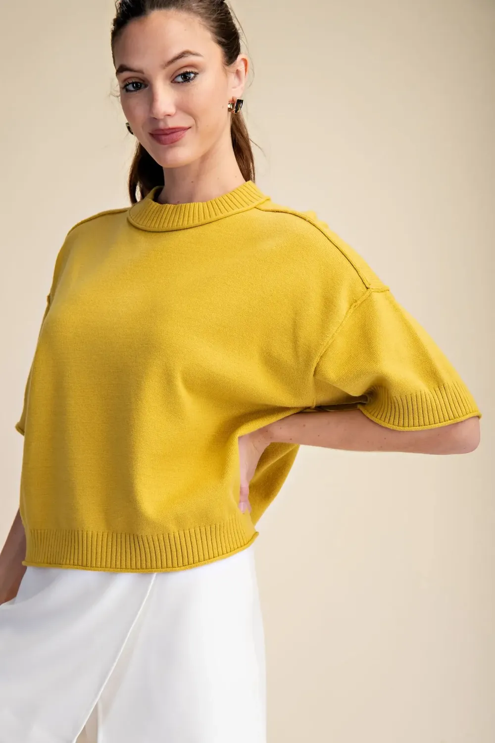 Kendall Top In Mustard