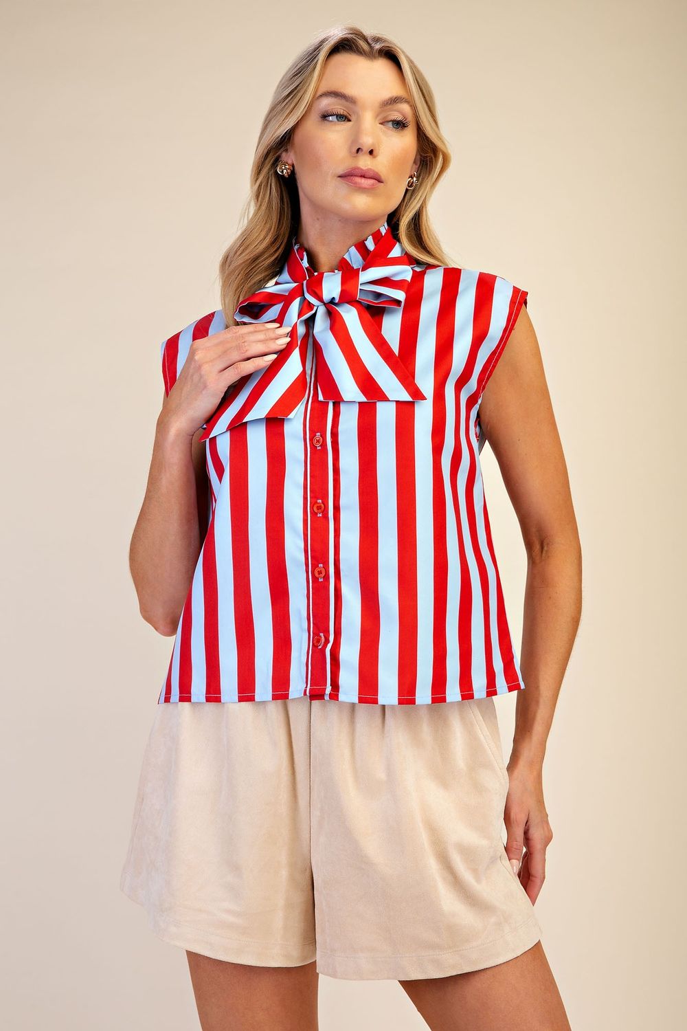 Avery Strpe Blouse