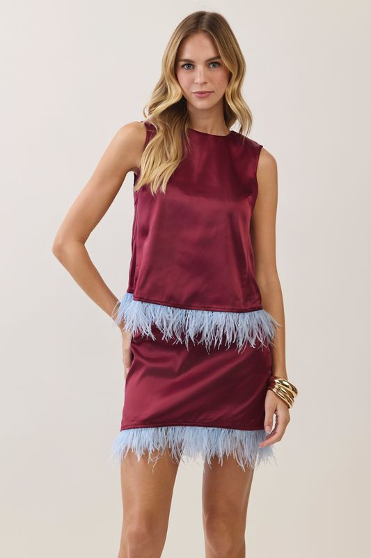 Laurel Feather Skirt Set