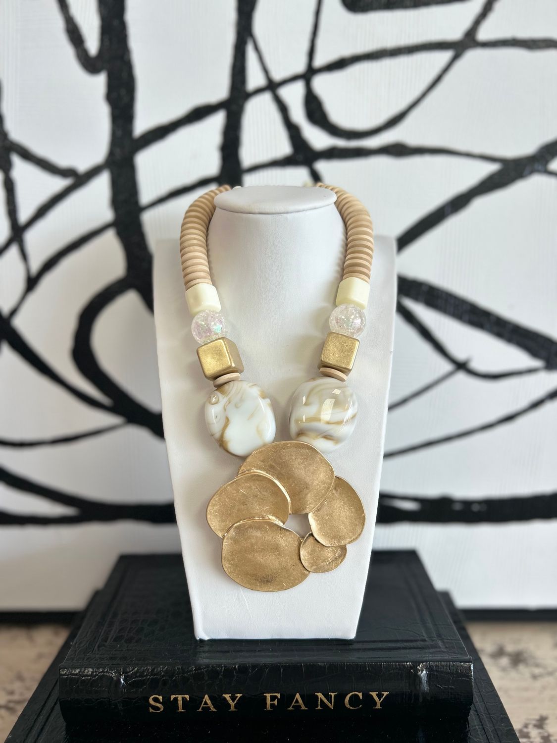 Cream/Taupe Statement Necklace