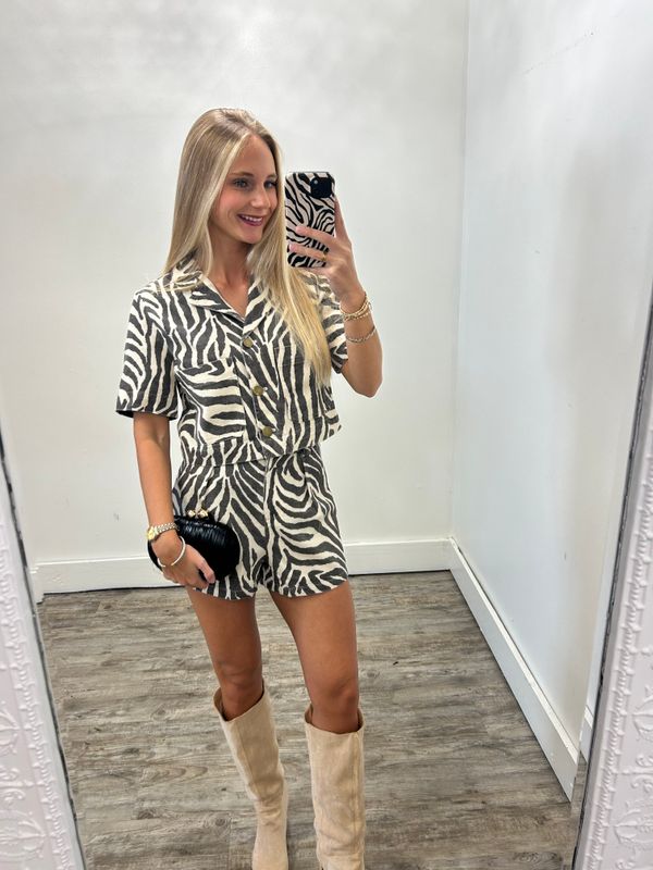 Kandra Zebra Print Set