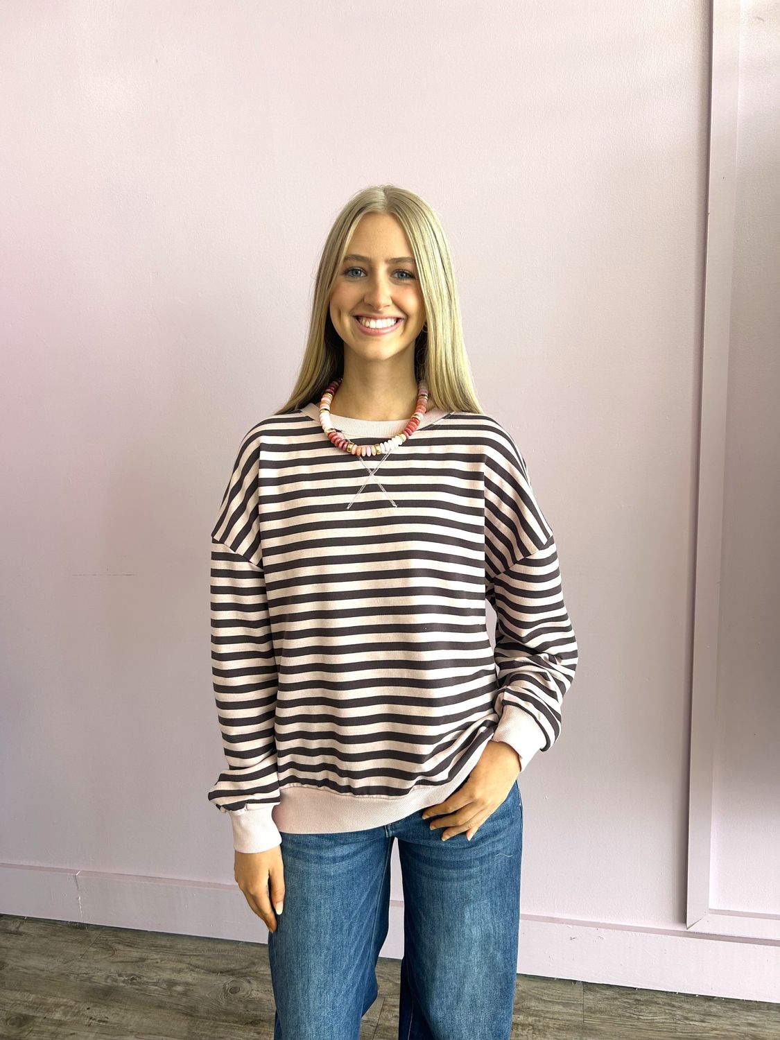 Harley Striped Pink Top