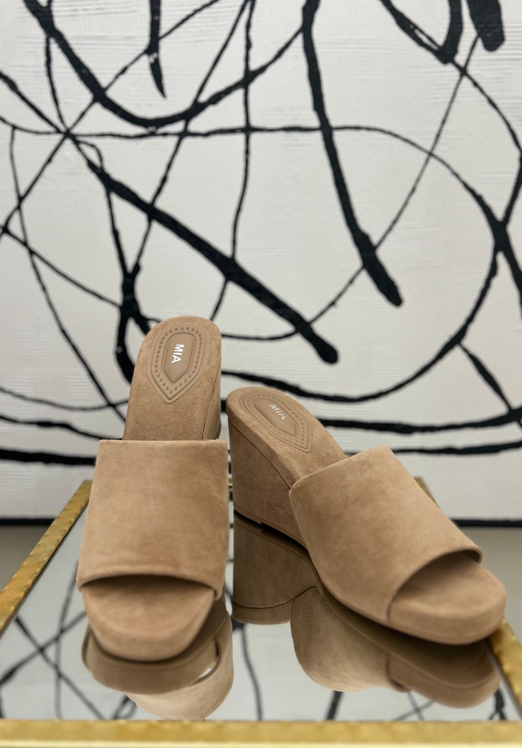 Jessica Suede Wedge