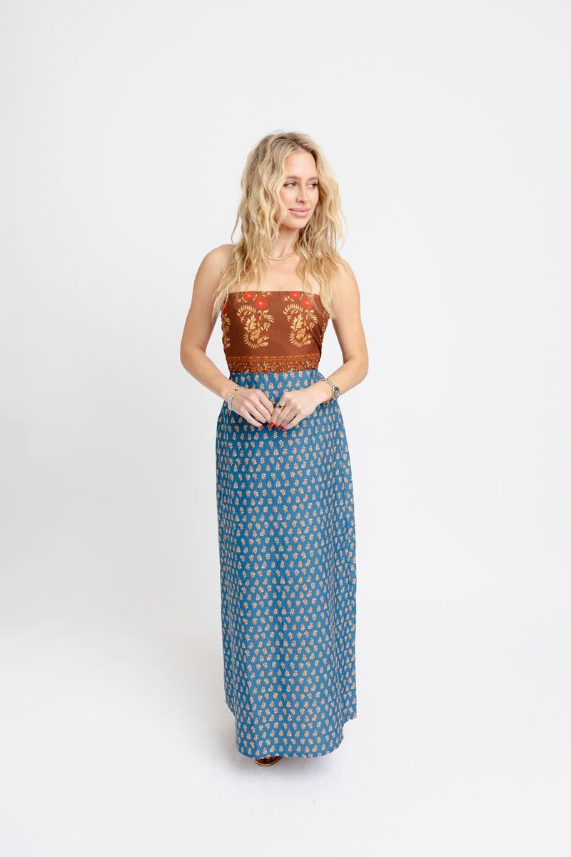 Karlie Floral Strapless Dress