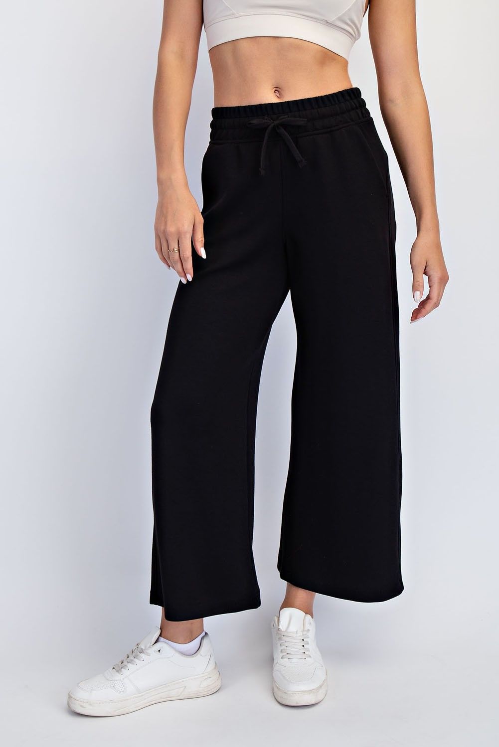 Demi Cropped Wide Leg Pants