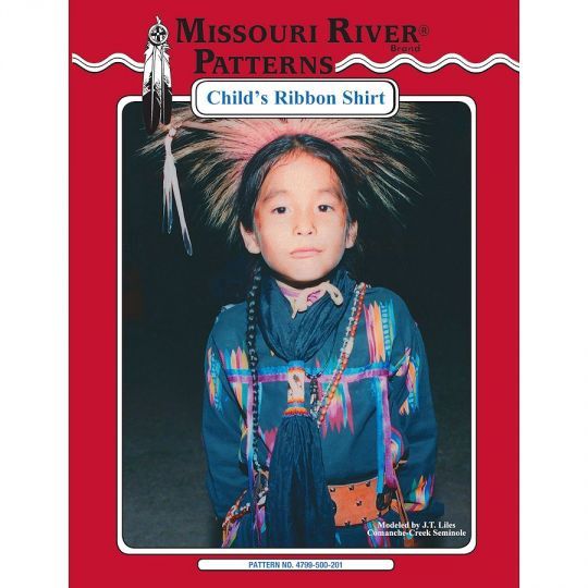 PATTERN CHILDS RIBBON SHIRT