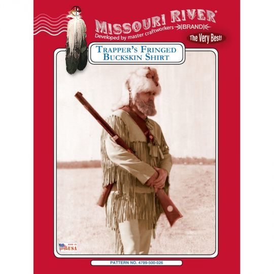 PATTERN TRAPPERS FRINGED BUCKSKI