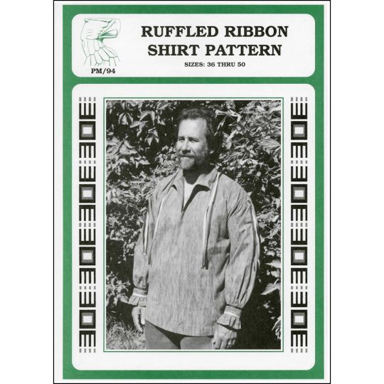 PM94 RUFFLED RIBBON SHIRT PATTERN