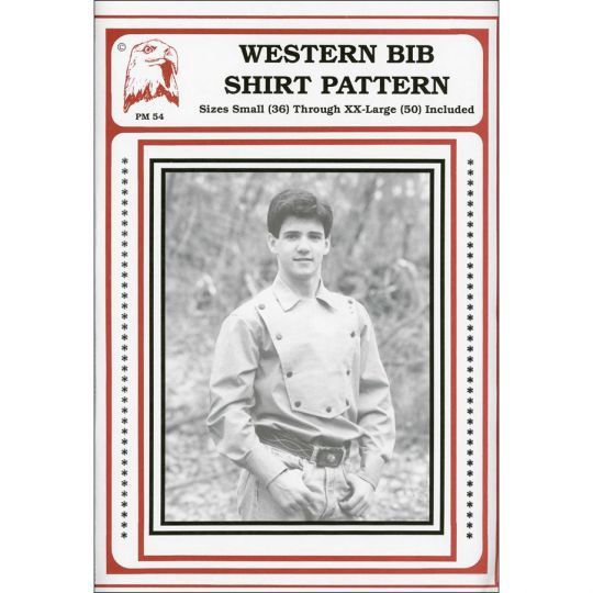 PM54 WESTERN BIB SHIRT PATTERN