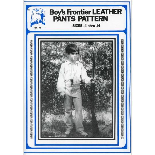 PM74 PATTERN BOYS LEATHER PANTS