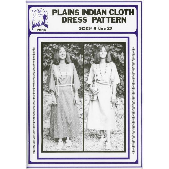 PM76 PLAINS INDIAN CLOTH DRESS PATTERN