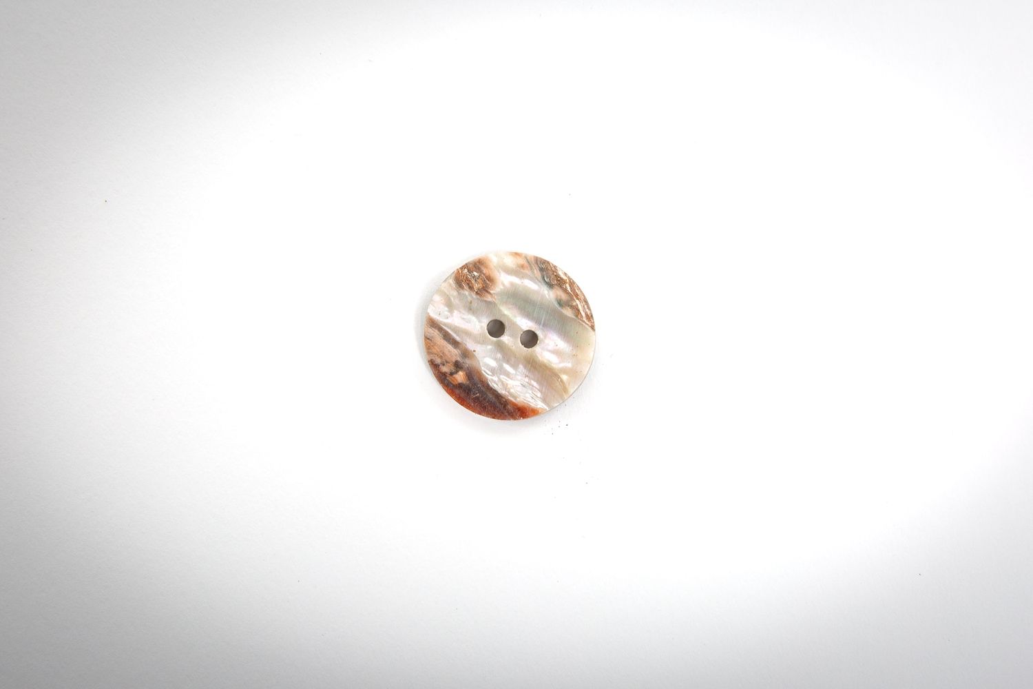 ABALONE DISC 2 HOLE, Size: 1/2 IN