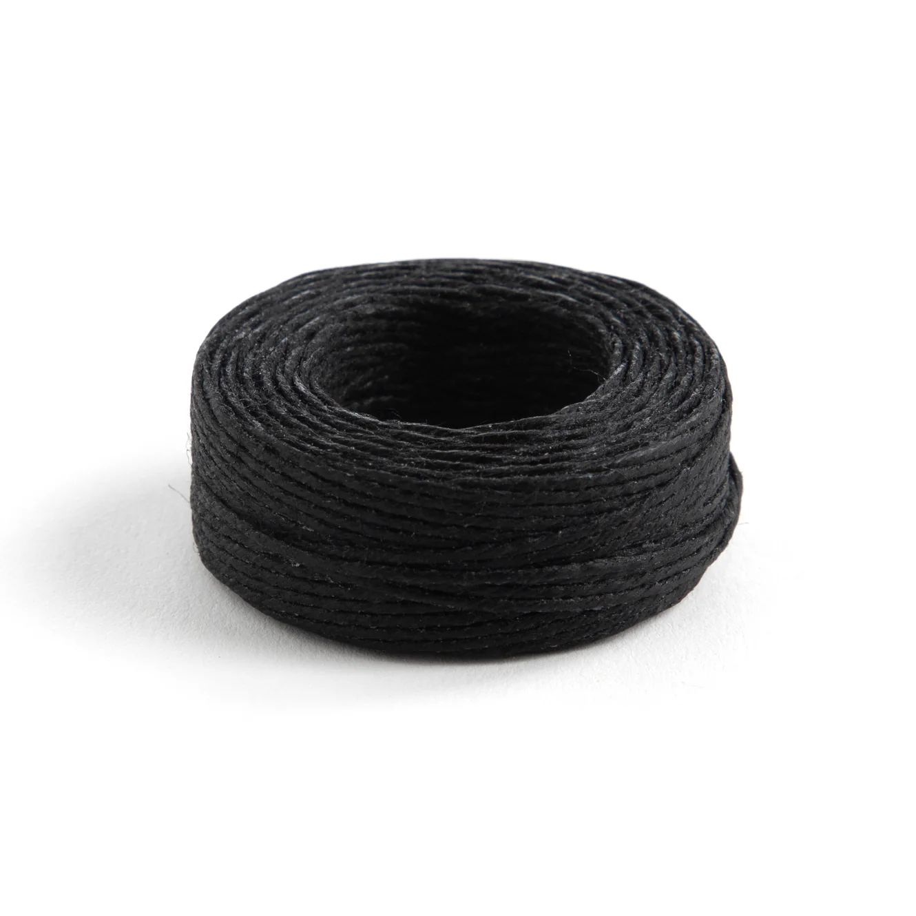 11207 WAXED LINEN THREAD (25 YDS), COLOR: BLACK
