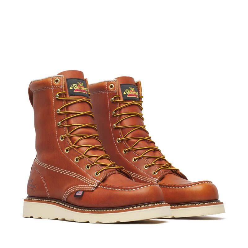 AMERICAN HERITAGE – 8″ TOBACCO MOC TOE – MAXWEAR WEDGE