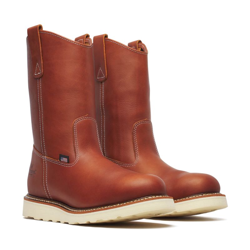 AMERICAN HERITAGE – 11″ TOBACCO PULL-ON WELLINGTON – MAXWEAR WEDGE