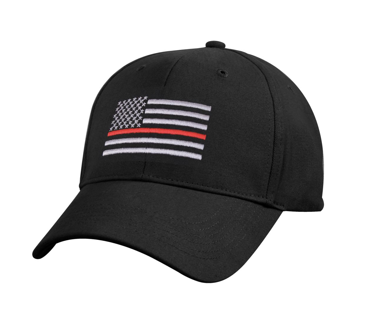 THIN RED LINE LOW PROFILE CAP, COLOR: BLACK