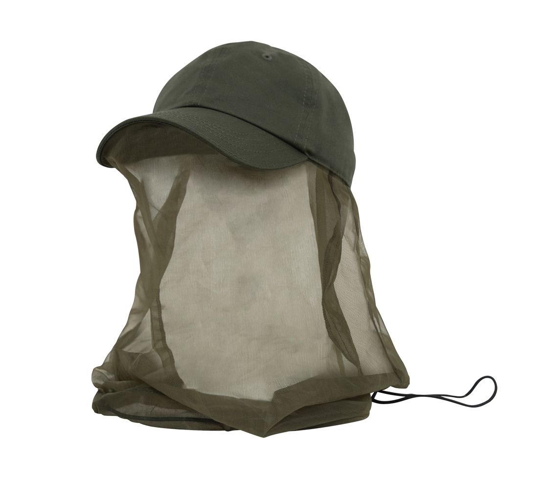 OPERATOR CAP WITH MOSQUITO NET, COLOR: OLIVE DRAB