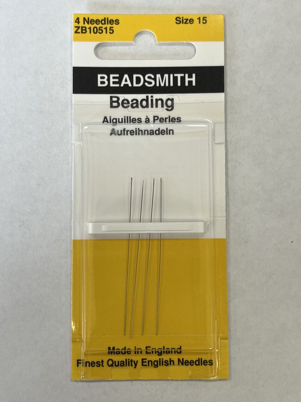 SIZE 15 BEADSMITH BEADING  4 PACK