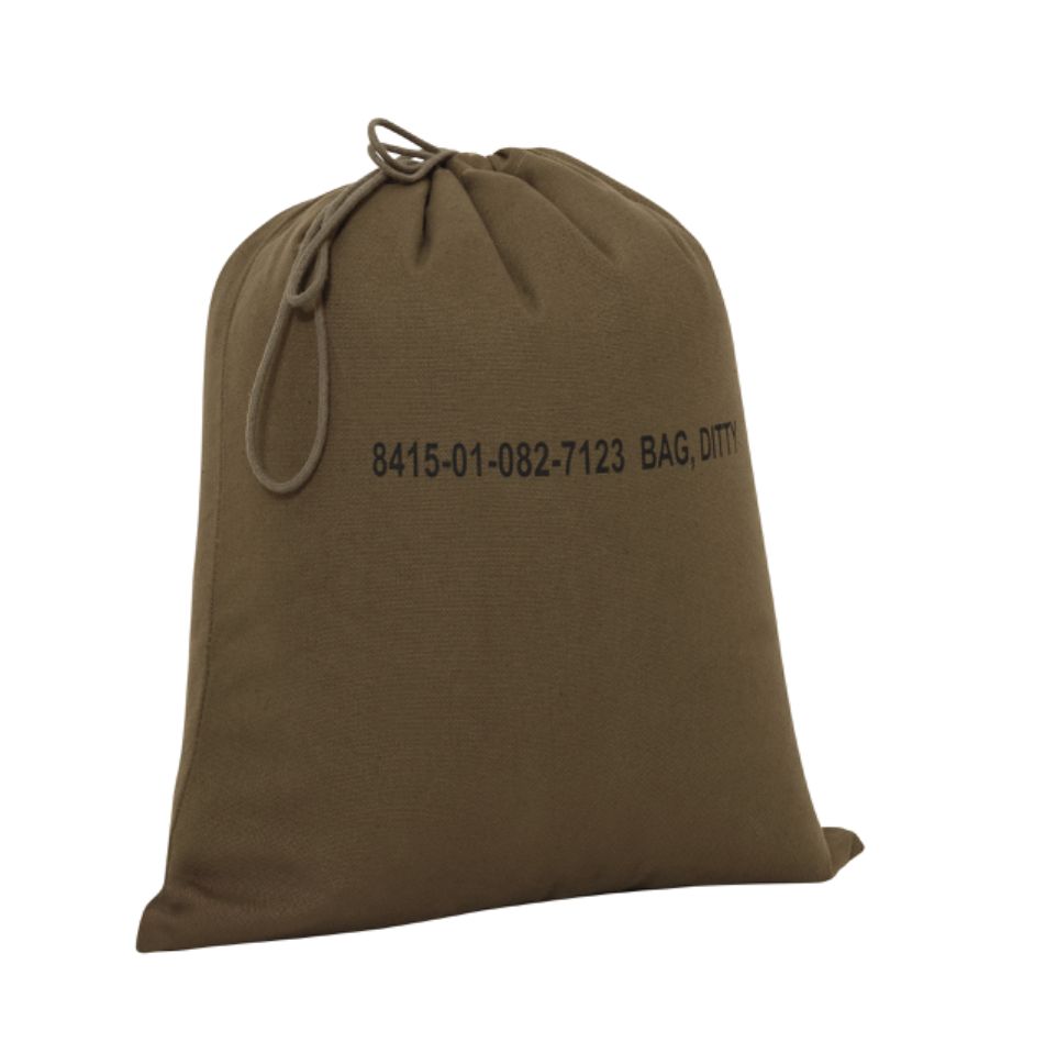 MILITARY DITTY BAG - 16" X 19", COLOR: OLIVE DRAB