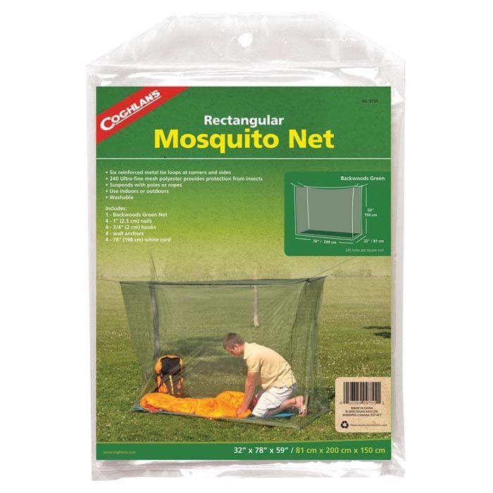 RECTANGULAR MOSQUITO NET, COLOR: GREEN