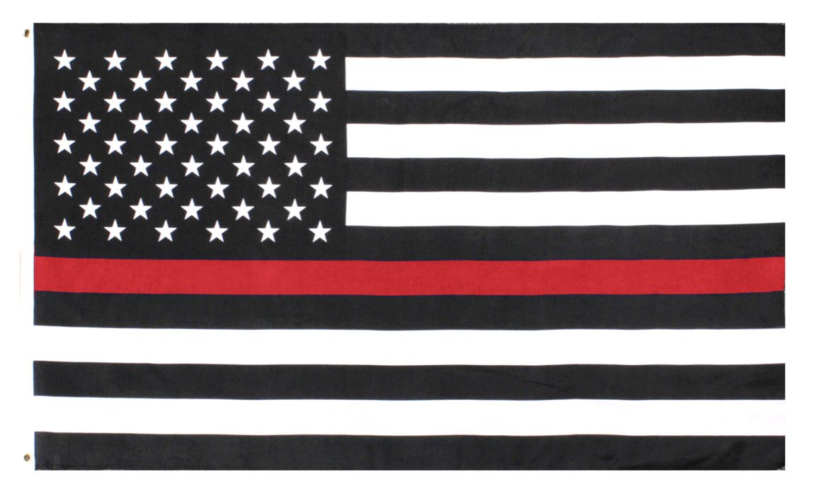 1596 THIN RED LINE FLAG