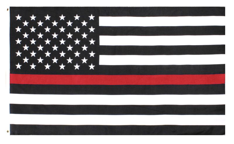1596 THIN RED LINE FLAG