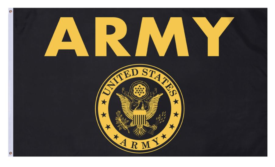 1498 ARMY BK-GOLD FLAG
