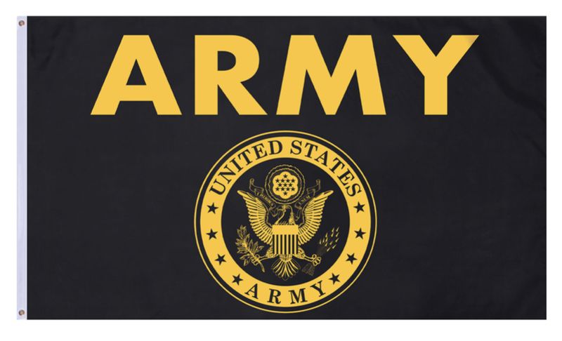 1498 ARMY BK-GOLD FLAG