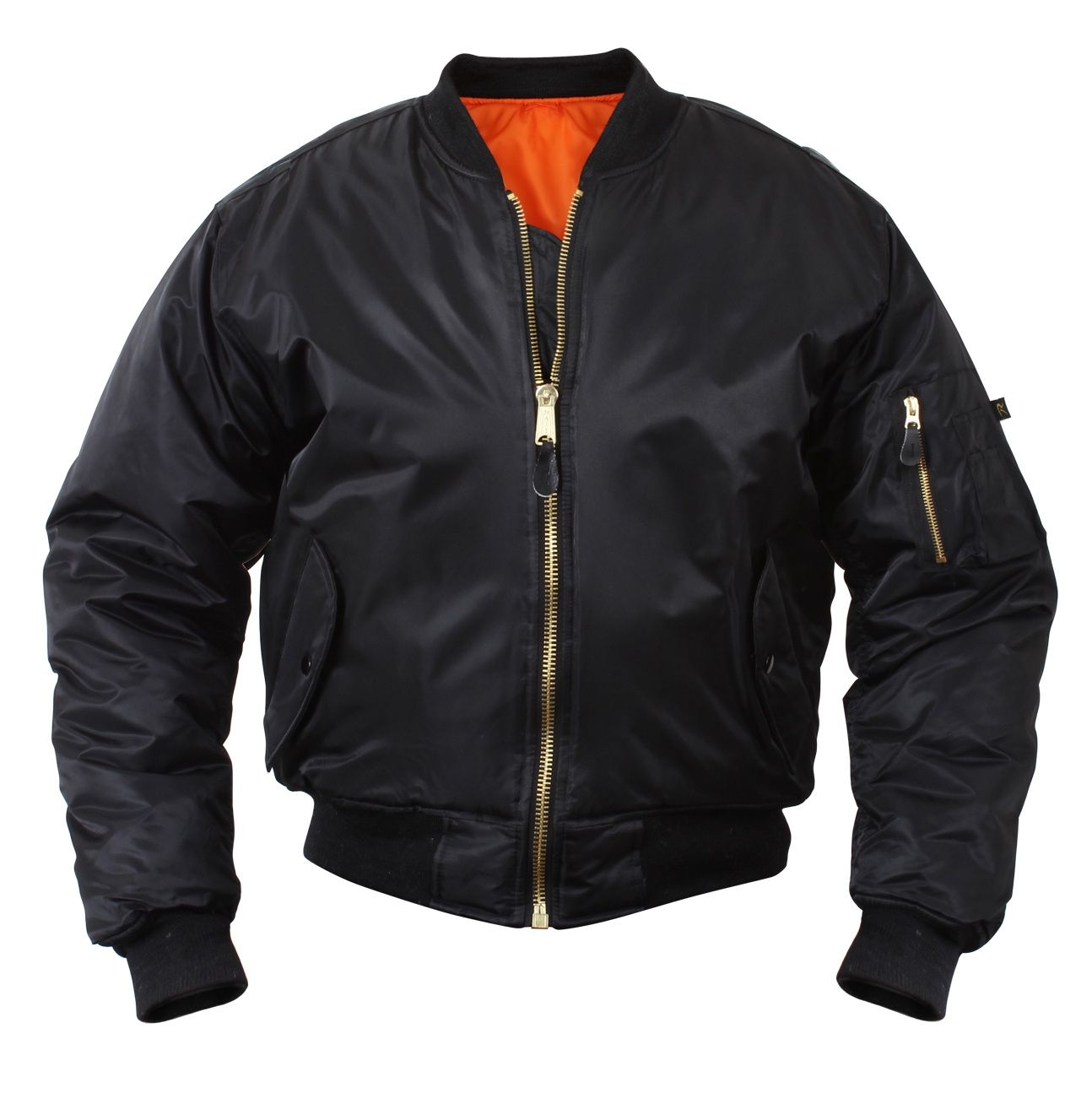 MA-1 FLIGHT JACKET, COLOR: BLACK, Size: XXSM