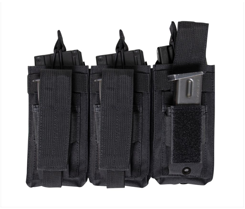 MOLLE TRIPLE RIFLE / PISTOL MAG POUCH