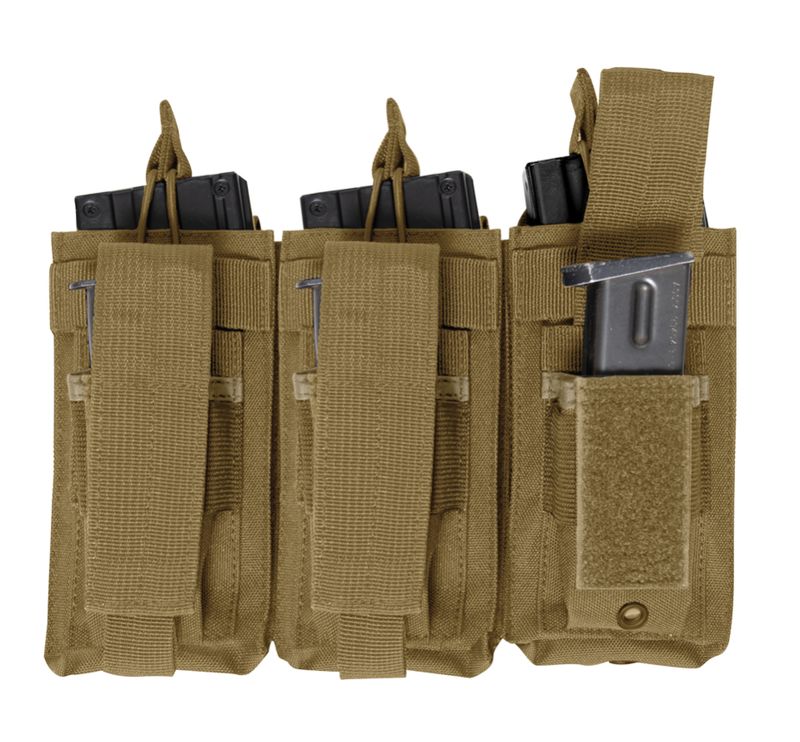 MOLLE TRIPLE RIFLE / PISTOL MAG POUCH