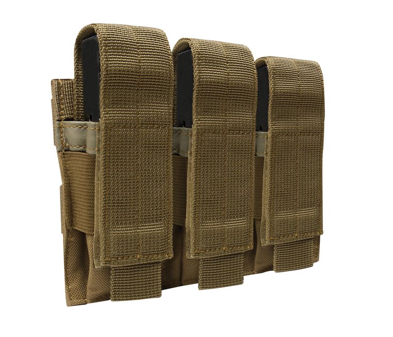 MOLLE TRIPLE PISTOL MAG POUCH