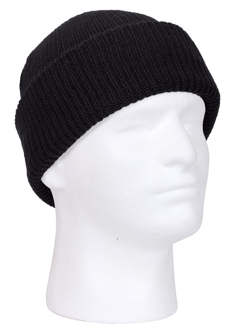 ACRYLIC WATCH CAPS, COLOR: BLACK