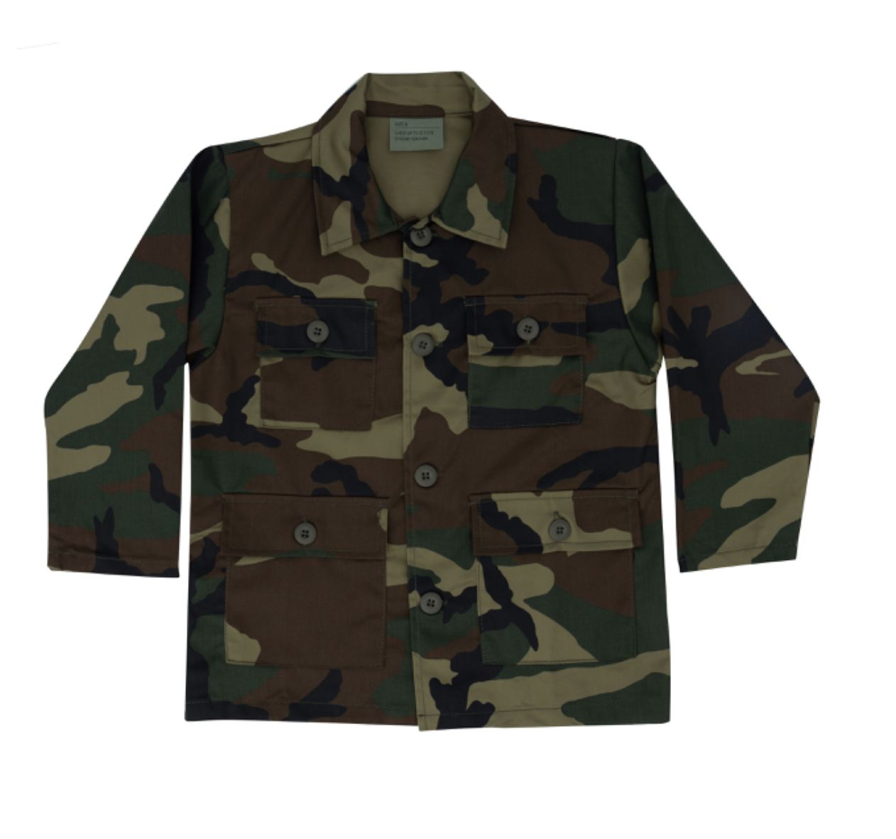 KIDS WOODLAND CAMO BDU SHIRT