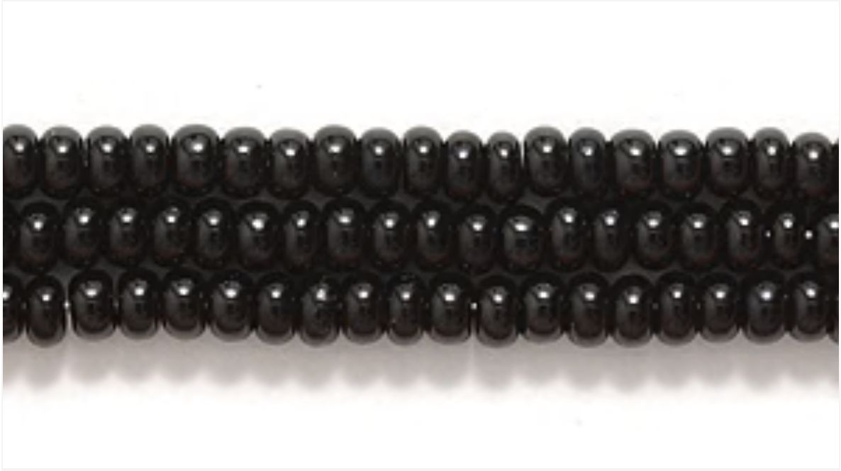 SEED BEADS SIZE 10, COLOR: 109 OP BLACK