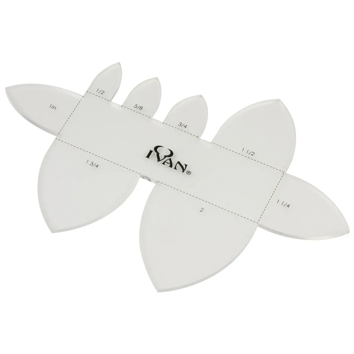 POINTED MULTI-STRAP END ACRYLIC TEMPLATE