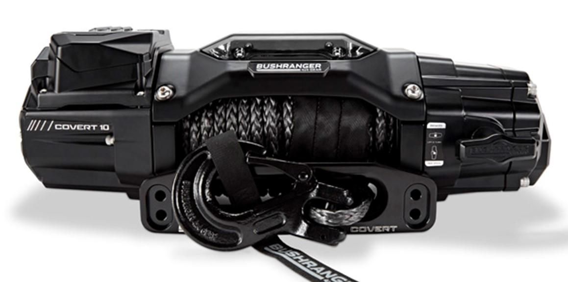 Bushranger Covert Winch 12V 10,000Lb Syn Rope