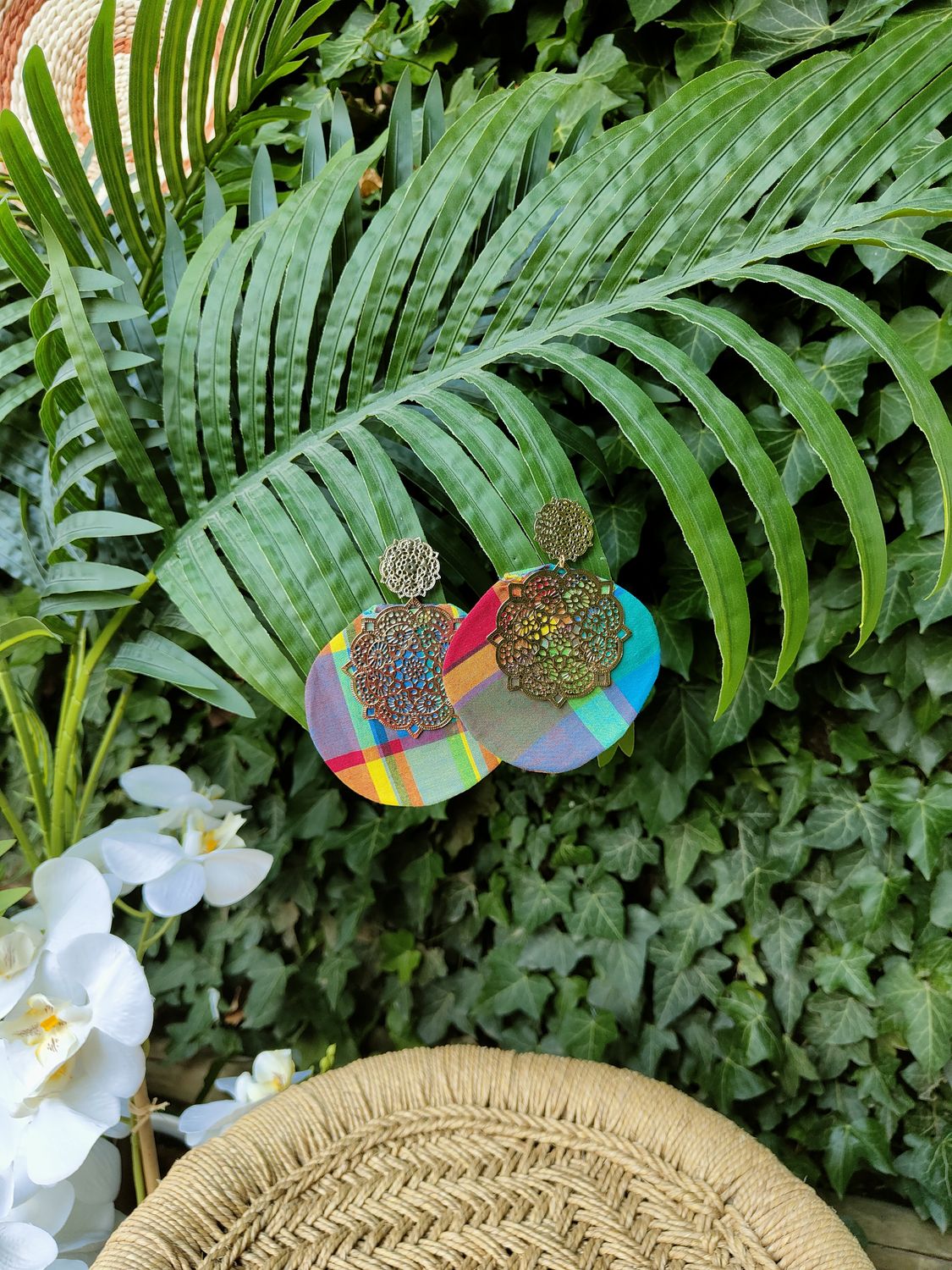 Boucles d'oreilles Madras