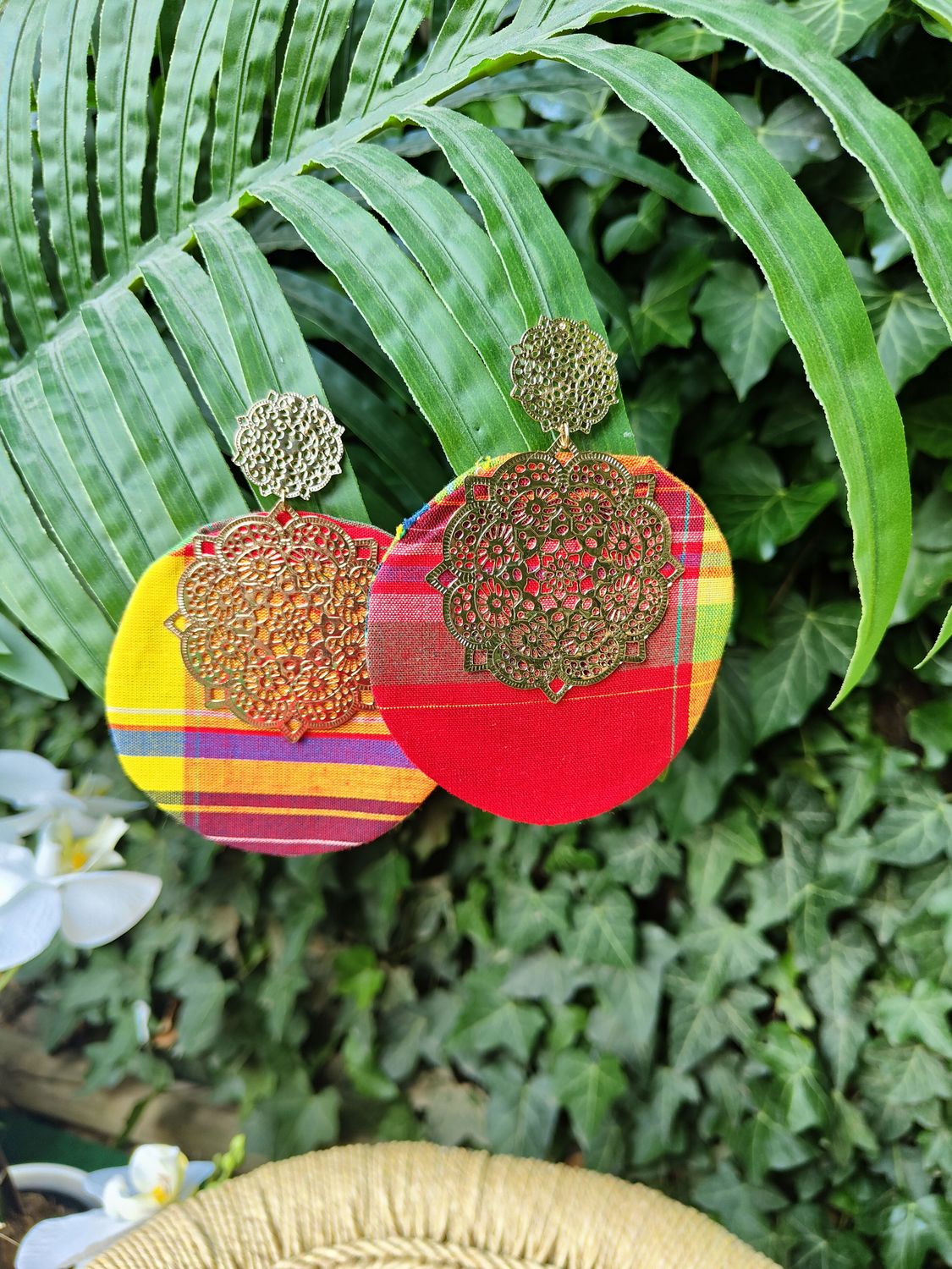 Boucles d'oreilles Madras