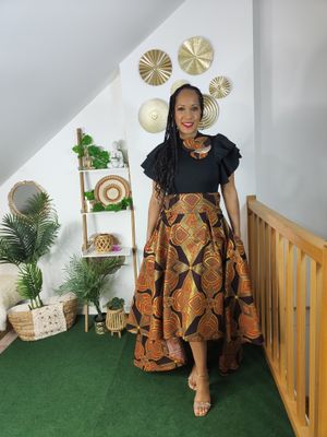 Ensemble Jupe trapèze Wax et top