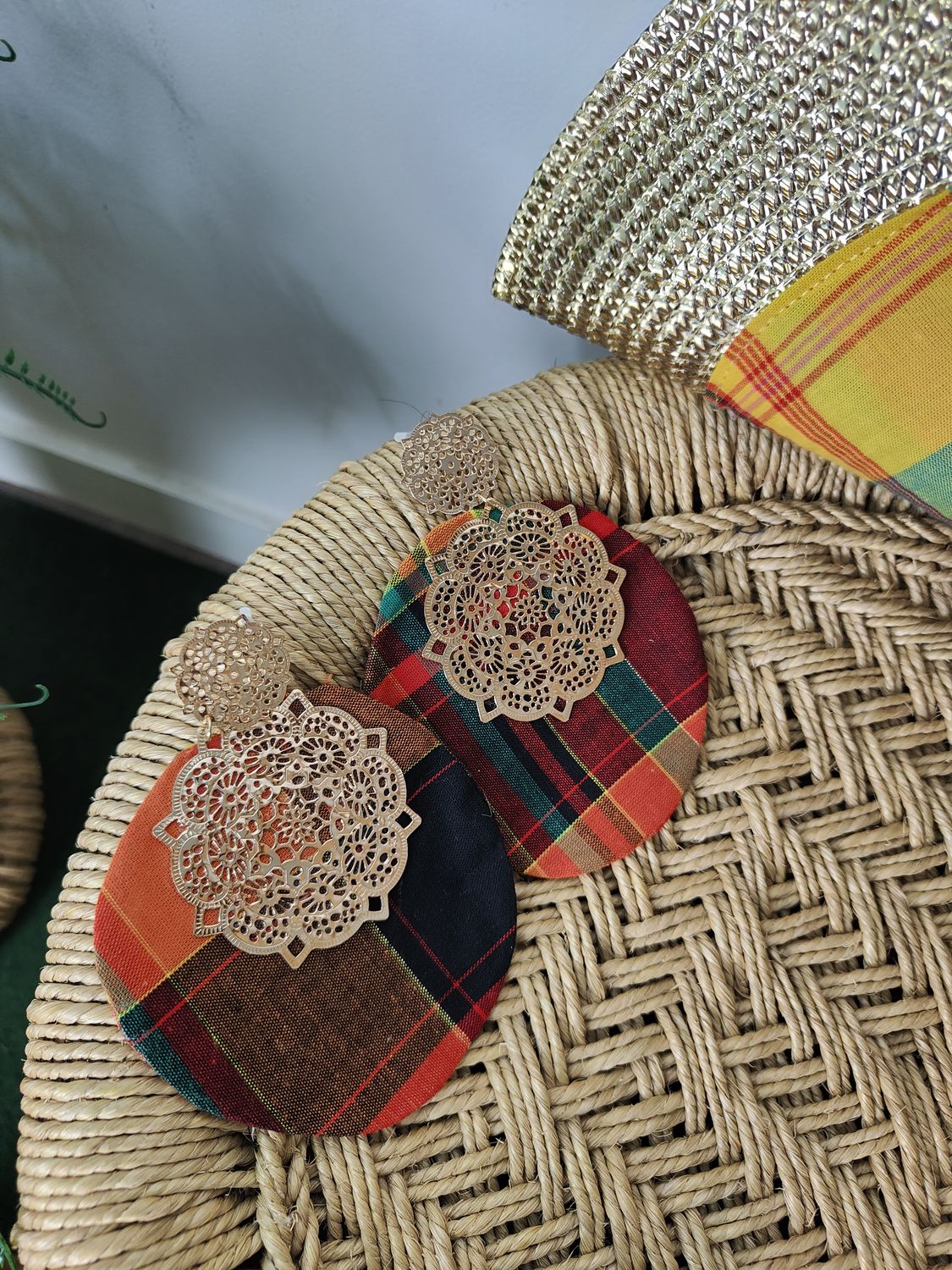 Boucles d'oreilles Madras