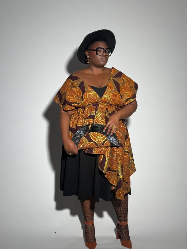 Ensemble tunique transformable asymétrique Wax et robe bustier trapèze