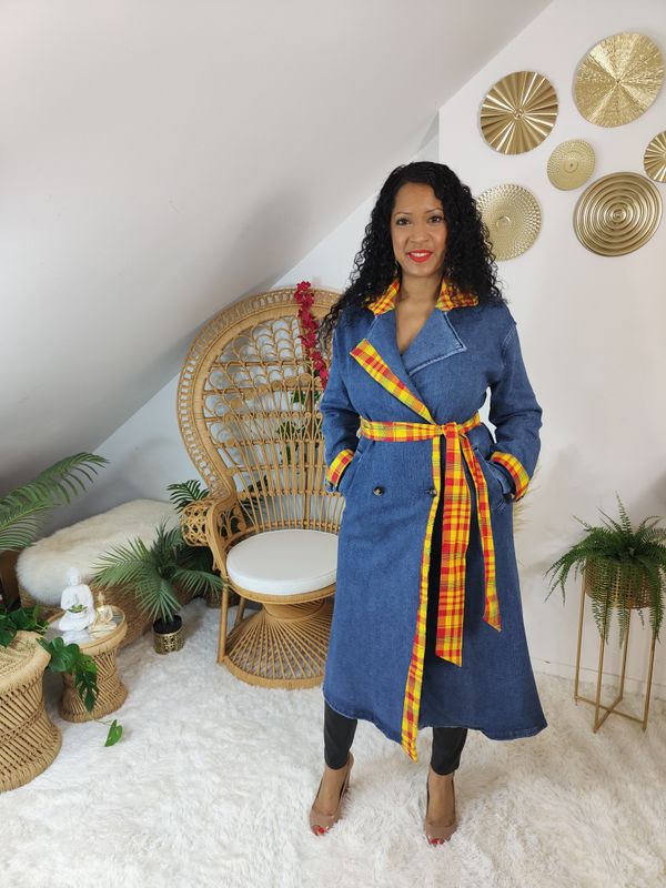 Veste Trench Jean Madras