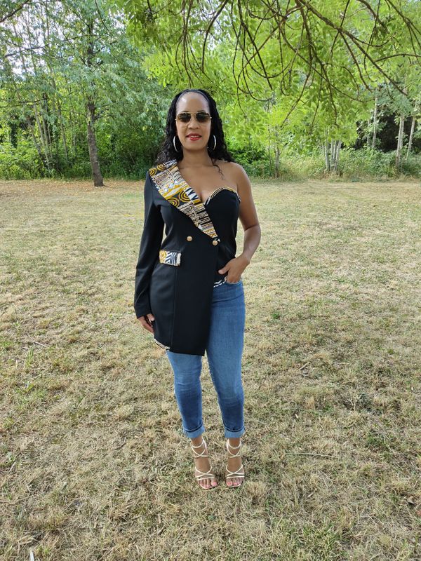 Blazer asymétrique bustier Wax
