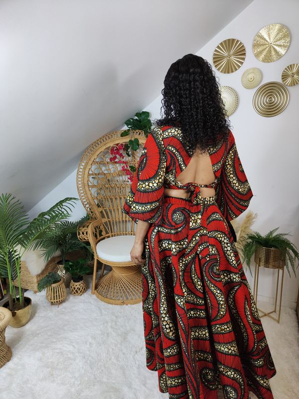 Ensemble Jupe trapèze Wax et top dos nu