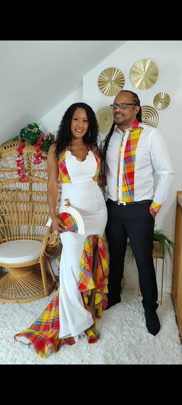 Chemise Blanche Madras