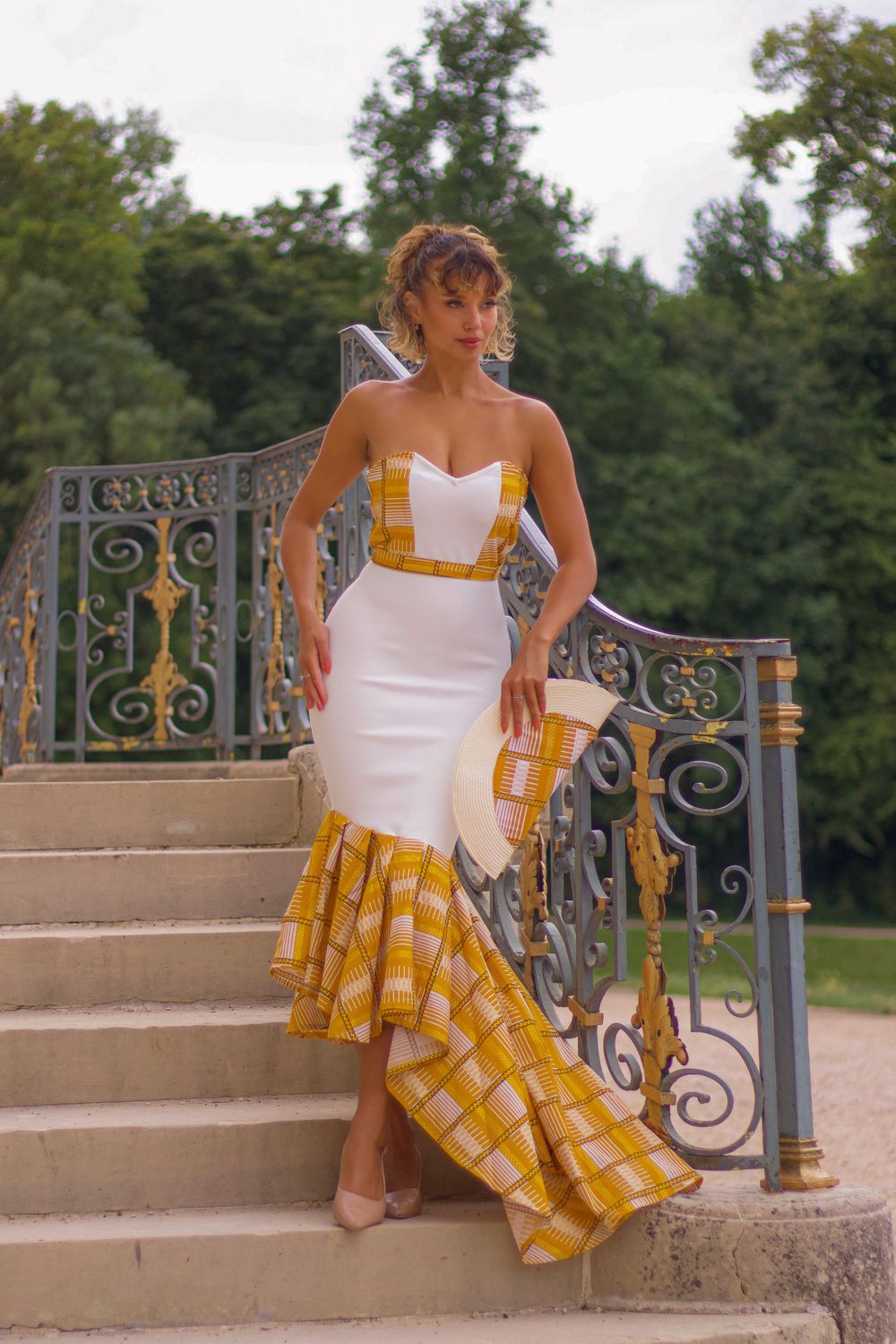 Robe bandage bustier Asymétrique Wax